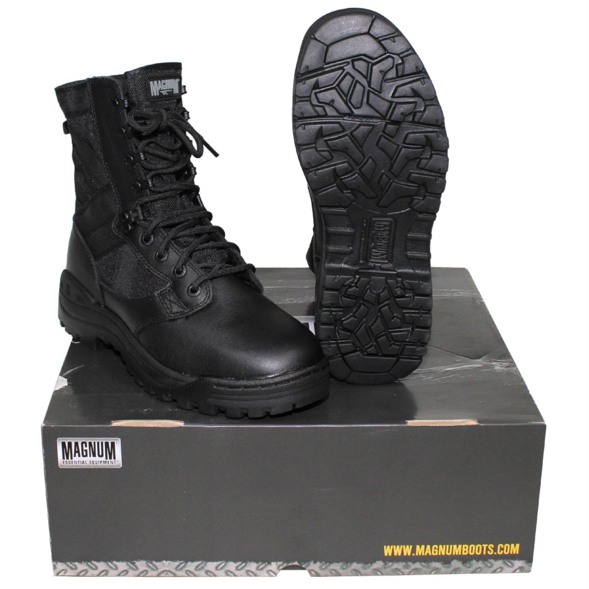Magnum Scorpion Tactical Boots Snabbtorkande Andas Eyeley Snörning Svart