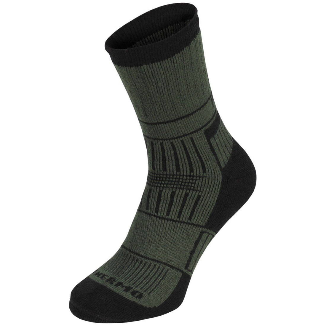 MFH Alaska Thermal Socks Torra fötter Vadderad sula Integrerad valvstöd Olive