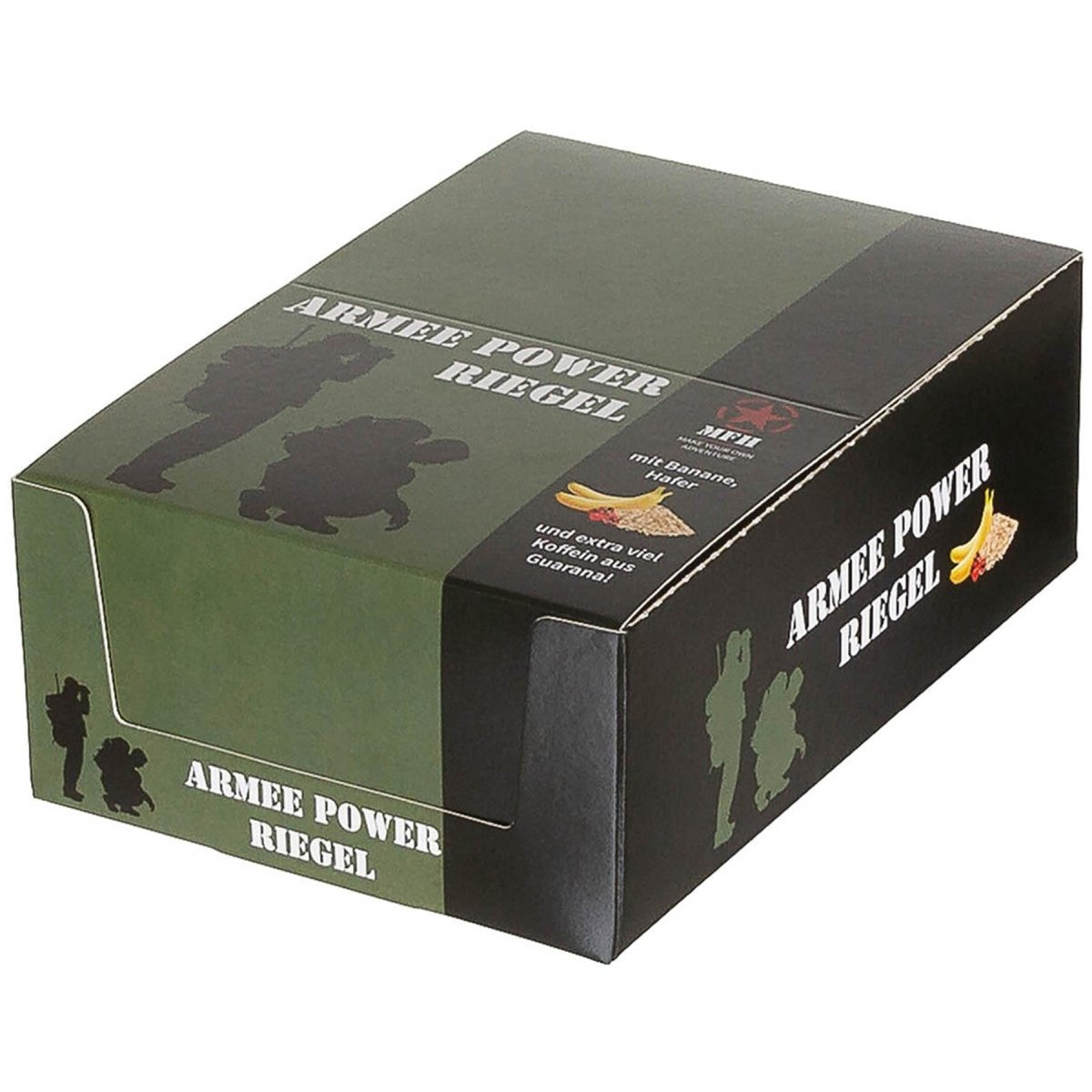 MFH Army Power Bar 60g Koffein Energy Bar Outdoor Snack Banan Guarana Smak