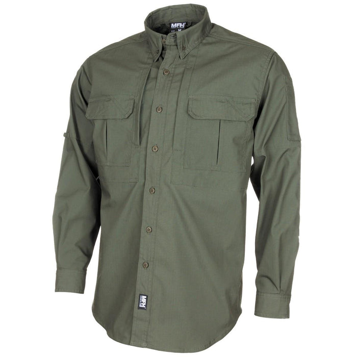 MFH Brand Army stil taktiska skjortor teflonbelagda ripstop lätt oliv BDU - GoMilitar