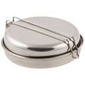 MFH Brand Mess Kit 5 Pieces Set Rostfritt stål Camping Vandring Trekking Pot Set