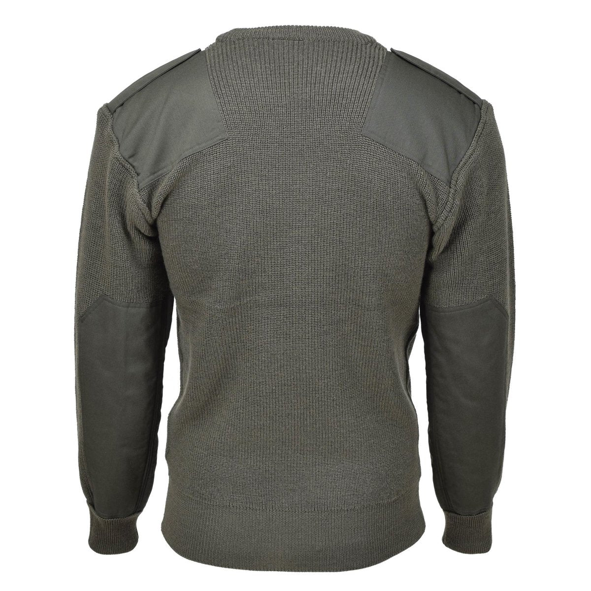 Mfh märke militär stil kommando pullover stock stitch stickad tröja oliv ny