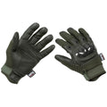 MFH Brand Military Style Tactical Gloves Mission Combat Olive Free Fire Fingers