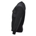 MFH Brand tröja Commando Jumper Rib Knit ull förstärda pullover svart ny
