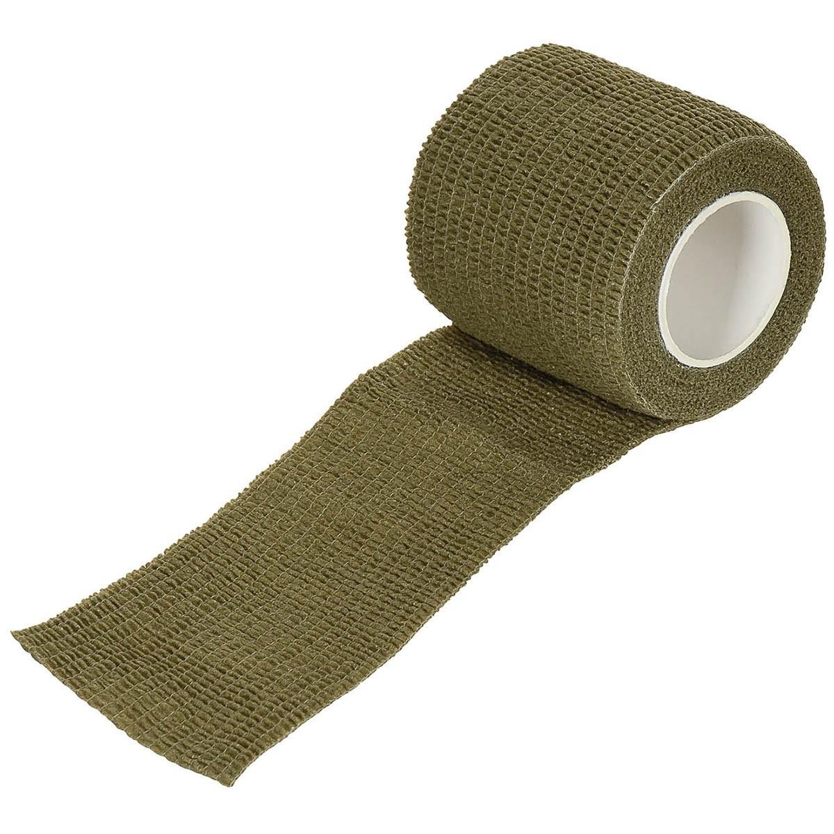 MFH Camo Tape Självhäftande elastiskt strukturtyg 5 cm x 4,5 m Olive
