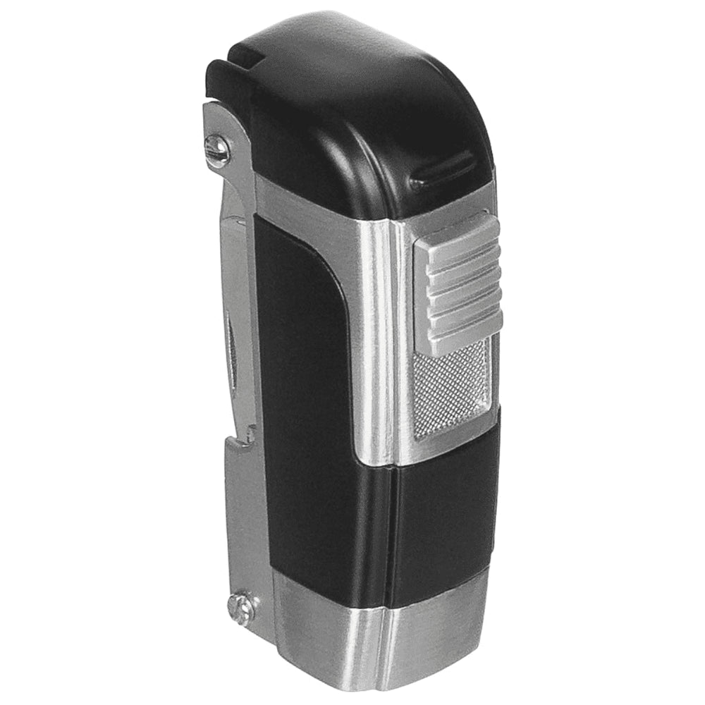 MFH Functional Gas Lighter Vindtät Outdoor Camping Multi Tool Ofylld Silver