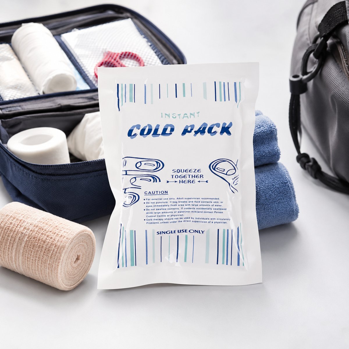 MFH Instant Cold Pack 100 g Första hjälpen Kylpaket för engångsbruk Utomhusresor