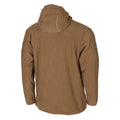 MFH Military Style Tan Tactical Hooded Fleece Jacket Outdoor Vandring Full Zip New