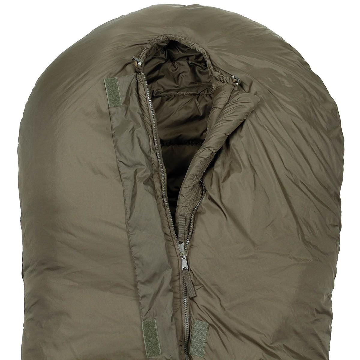 MFH Mummy Sovsäck 2 Layer Fyllning 3 Seasons Kompressionssäck Oliv