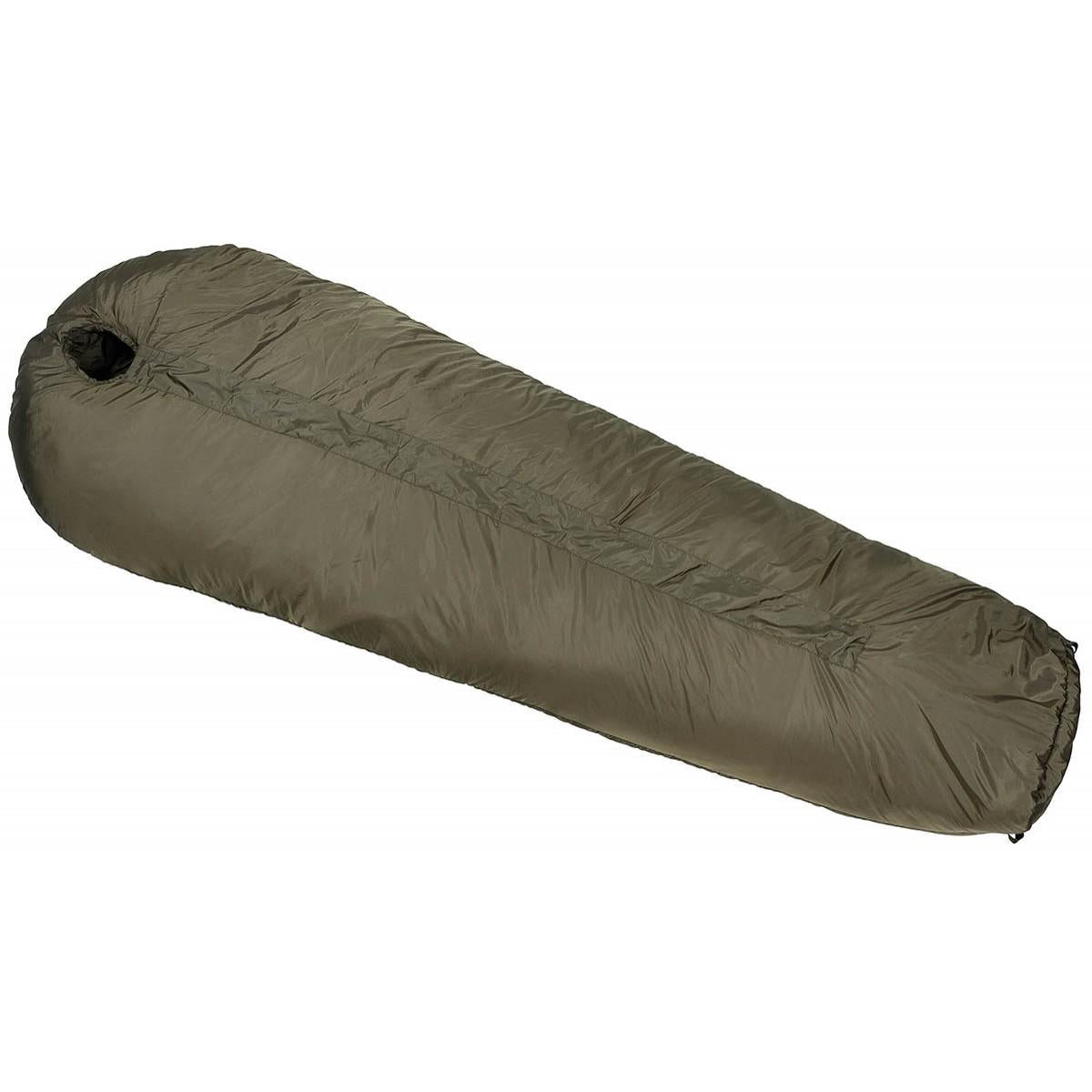 MFH Mummy Sovsäck 2 Layer Fyllning 3 Seasons Kompressionssäck Oliv