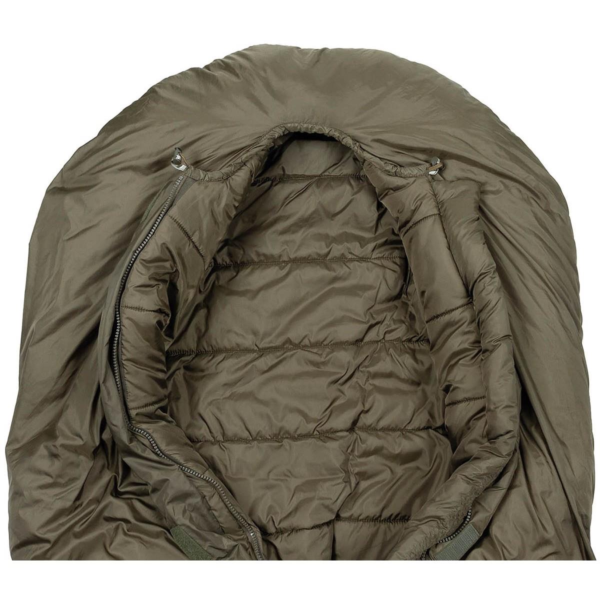 MFH Mummy Sovsäck 2 Layer Fyllning 3 Seasons Kompressionssäck Oliv