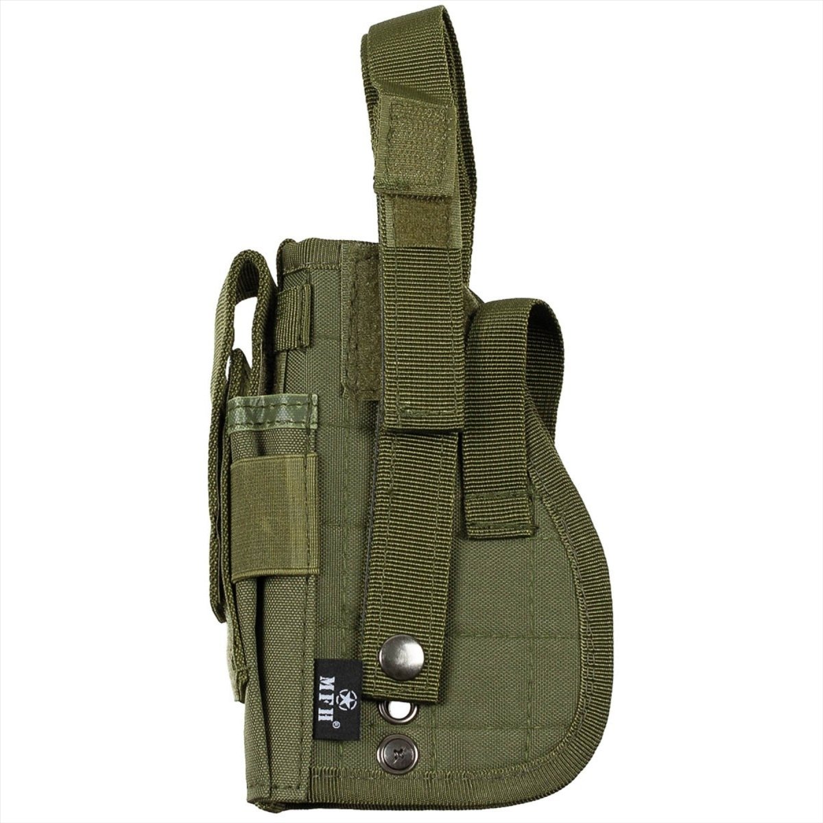 MFH PISTOL HOLSTER Högerhandad Molle Fastening Loop Hook and Loop Stängning