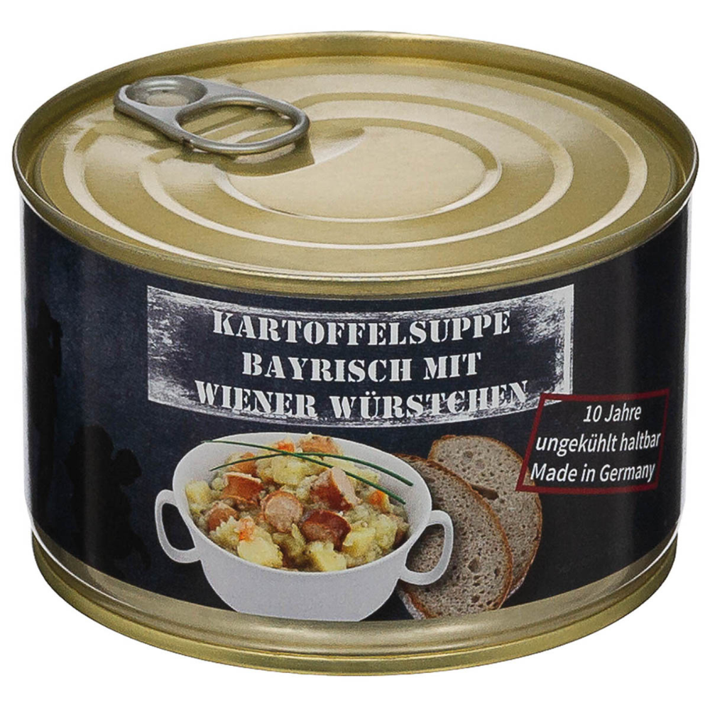 MFH Potatissoppa Wienerkorv 400g Konserverad utomhuscampingmat Lång hållbarhetstid