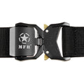 MFH Quick Release Tactical Web Belt Elastisk Justerbar Polypropen Svart