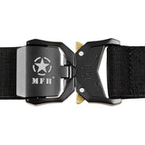 MFH Quick Release Tactical Web Belt Elastisk Justerbar Polypropen Svart