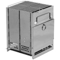 MFH Rocket Stove Rostfritt fällbart BBQ GREA Camping Grill utomhus BBQ Köksredskap