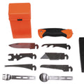 MFH Special 27 delar Survival Kit Verktygslåda Orange Camping Outdoor