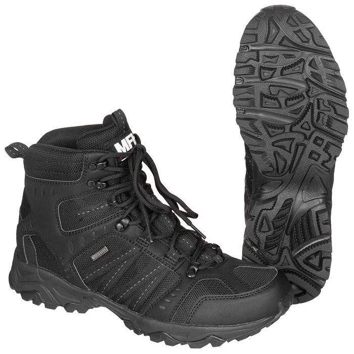 MFH Tactical Combat Boots Vattentät Andas Snabbtorkande HBR-membran Svart - GoMilitar