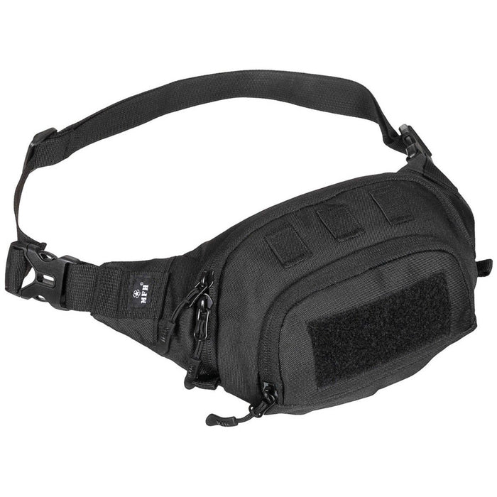 MFH Tactical Waist Pack 1,8L Justerbart Bälte 120cm Flera fickor Svart - GoMilitar