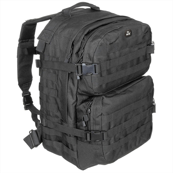 MFH US Assault II Tactical Ryggsäck 40L Ergonomiskt mollesystem Hydration Klar