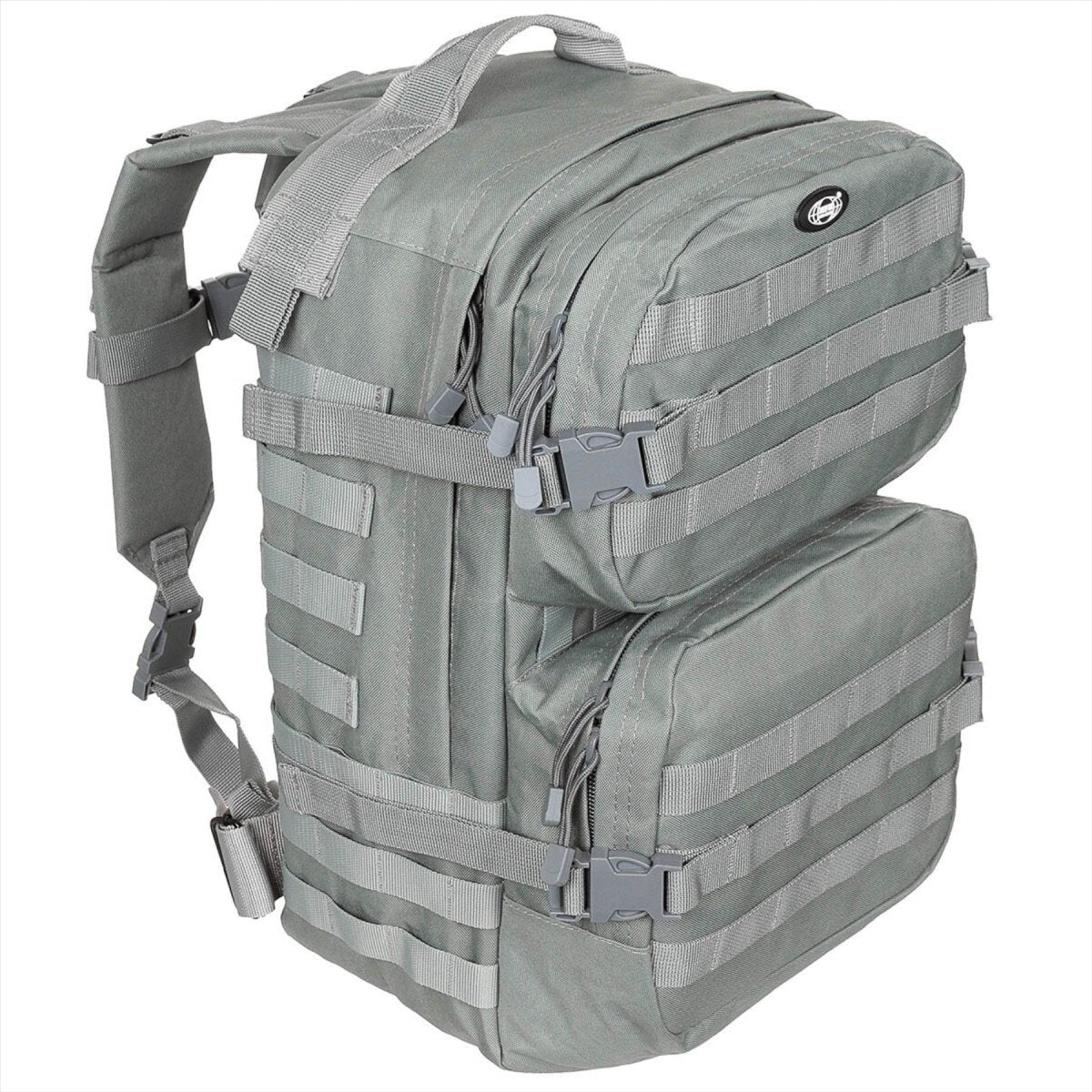 MFH US Assault II Tactical Ryggsäck 40L Ergonomiskt mollesystem Hydration Klar
