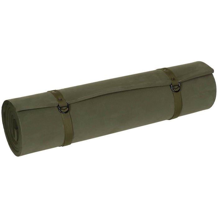 MFH US Liggunderlag Lättvikts EVA Foam Roll Mat Justerbara remmar Olive - GoMilitar