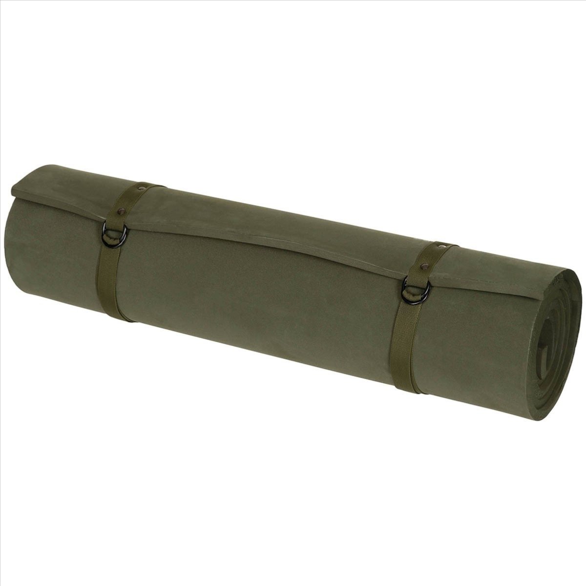 MFH US Liggunderlag Lättvikts EVA Foam Roll Mat Justerbara remmar Olive