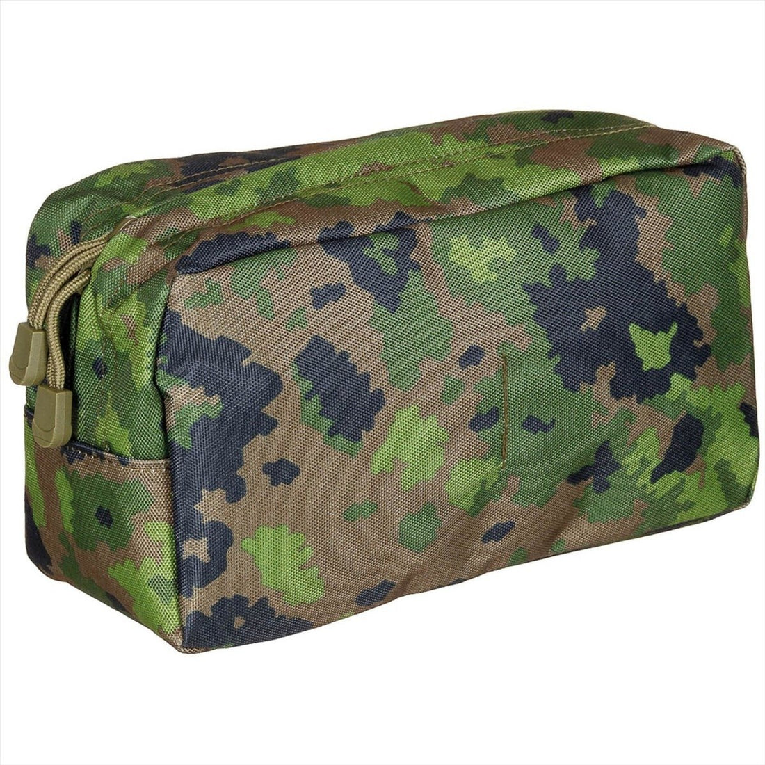 MFH Utility Pouch Large 2-vägs Zip MOLLE Fästremmar M05 Camouflage