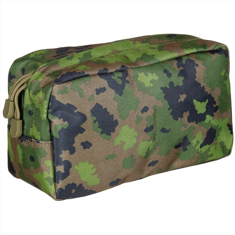 MFH Utility Pouch Large 2 Way Zip Molle Fastening Straps M05 Camouflage