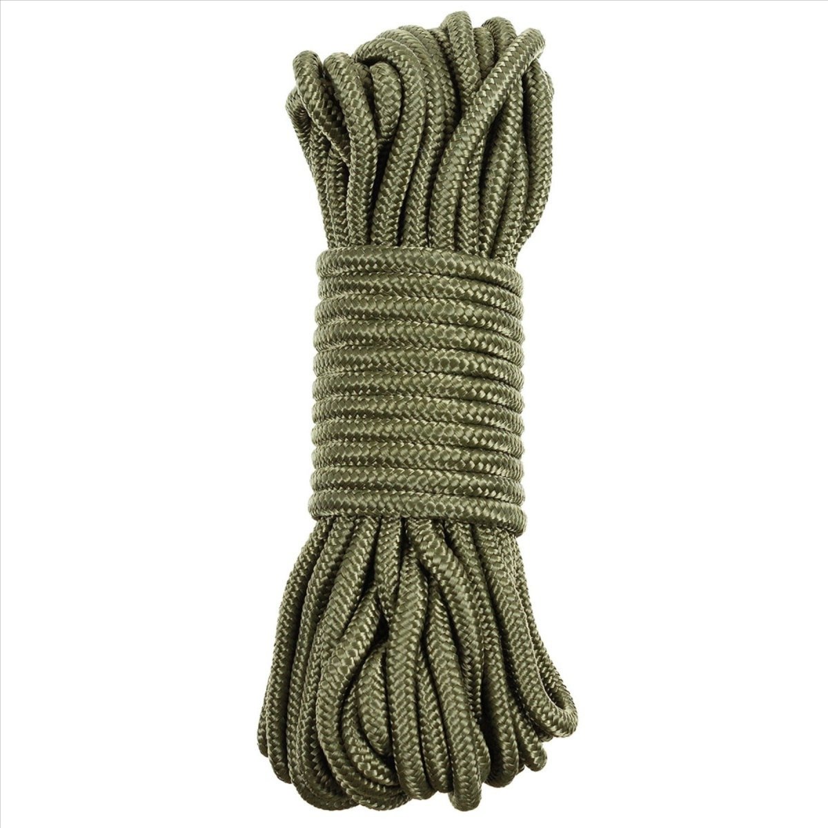 MFH Utility Rep 5mm-7mm 15m Slitstark polypropen utomhussladd OD Grön