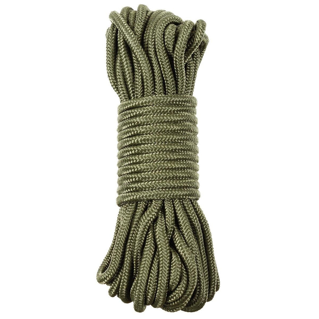 MFH Utility Rep 5mm-7mm 15m Slitstark polypropen utomhussladd OD Grön