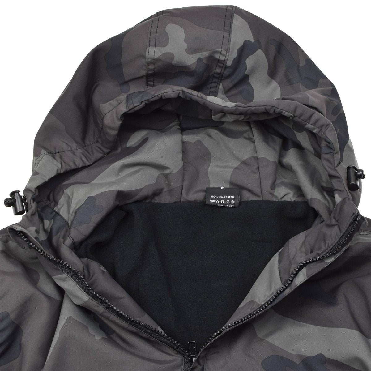 Mil-tec anorak sportjacka lätt cce natt kamouflage huva sportkläder