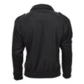 Mil-tec armé stil fleece pullover kall väderjacka sportkläder tröja svart