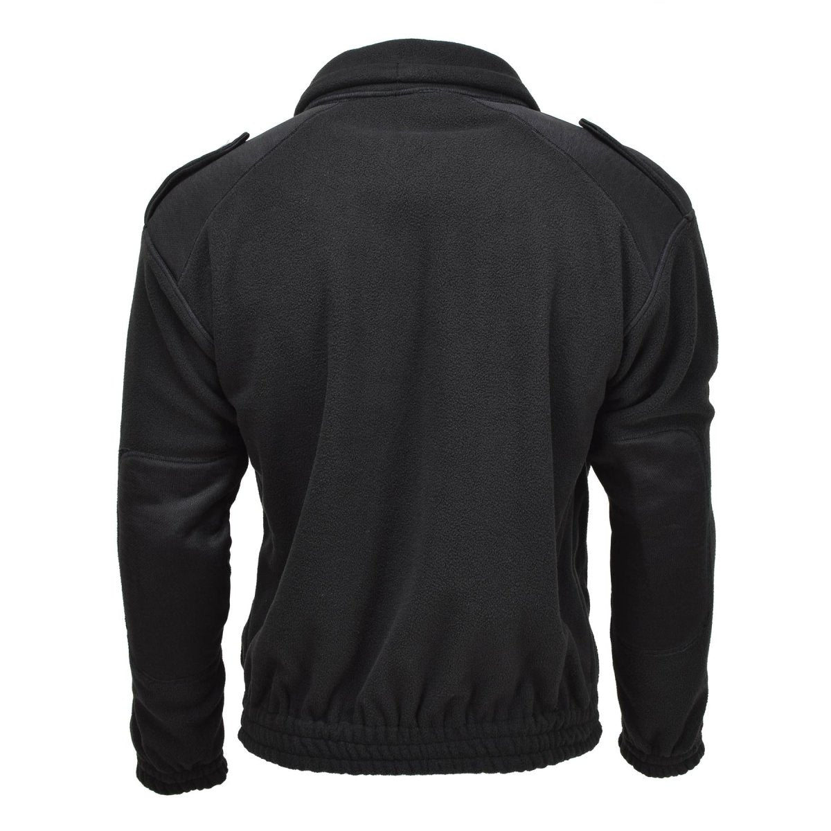 Mil-tec armé stil fleece pullover kall väderjacka sportkläder tröja svart