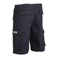 Mil-Tec Brand Army Style Prewashed Black Molskin Lightweight Paratrooper Shorts