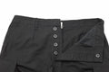 Mil-Tec Brand German Army Style Black Prewashed Molskin Bermuda Military Shorts