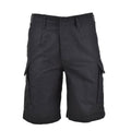 Mil-Tec Brand German Army Style Black Prewashed Molskin Bermuda Military Shorts