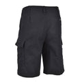 Mil-Tec Brand German Army Style Black Prewashed Molskin Bermuda Military Shorts