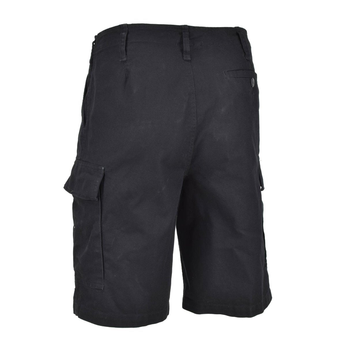 Mil-Tec Brand German Army Style Black Prewashed Molskin Bermuda Military Shorts