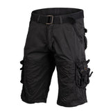 Mil-Tec Brand Tyskland Militär stil svart lastshorts Förspänd vintage stil