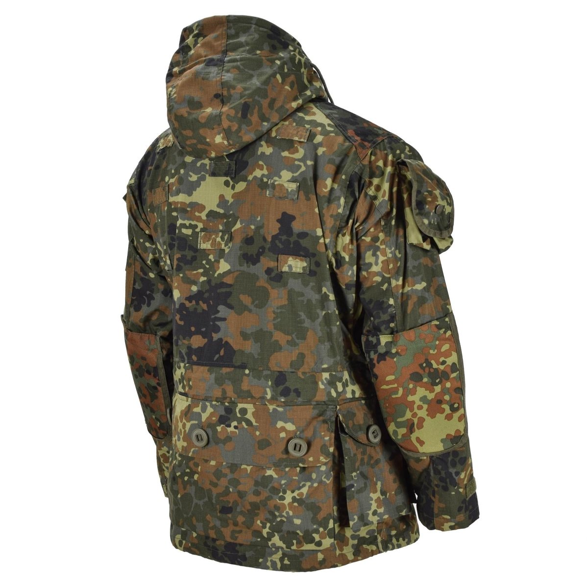 Mil-Tec Brand Jacket Ripstop Smock German Army Flecktarn Camo Parka herrkläder