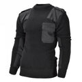 Mil-tec varumärke män tröja tyska pullover commando jumper svart tröja ull