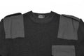 Mil-tec varumärke män tröja tyska pullover commando jumper svart tröja ull