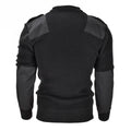 Mil-tec varumärke män tröja tyska pullover commando jumper svart tröja ull