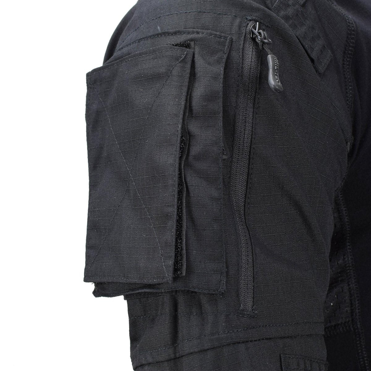 Mil-Tec Brand Military Style Black Tactical Field Troops Combat Shirt Type 2