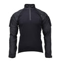 Mil-Tec Brand Military Style Black Tactical Field Troops Combat Shirt Type 2