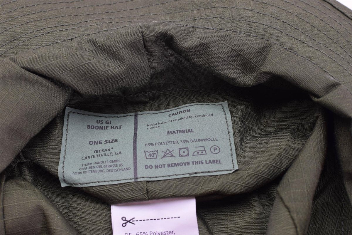 Mil-Tec Brand Military Style Ripstop Olive Boonie Hat Lightweight Camping Cap