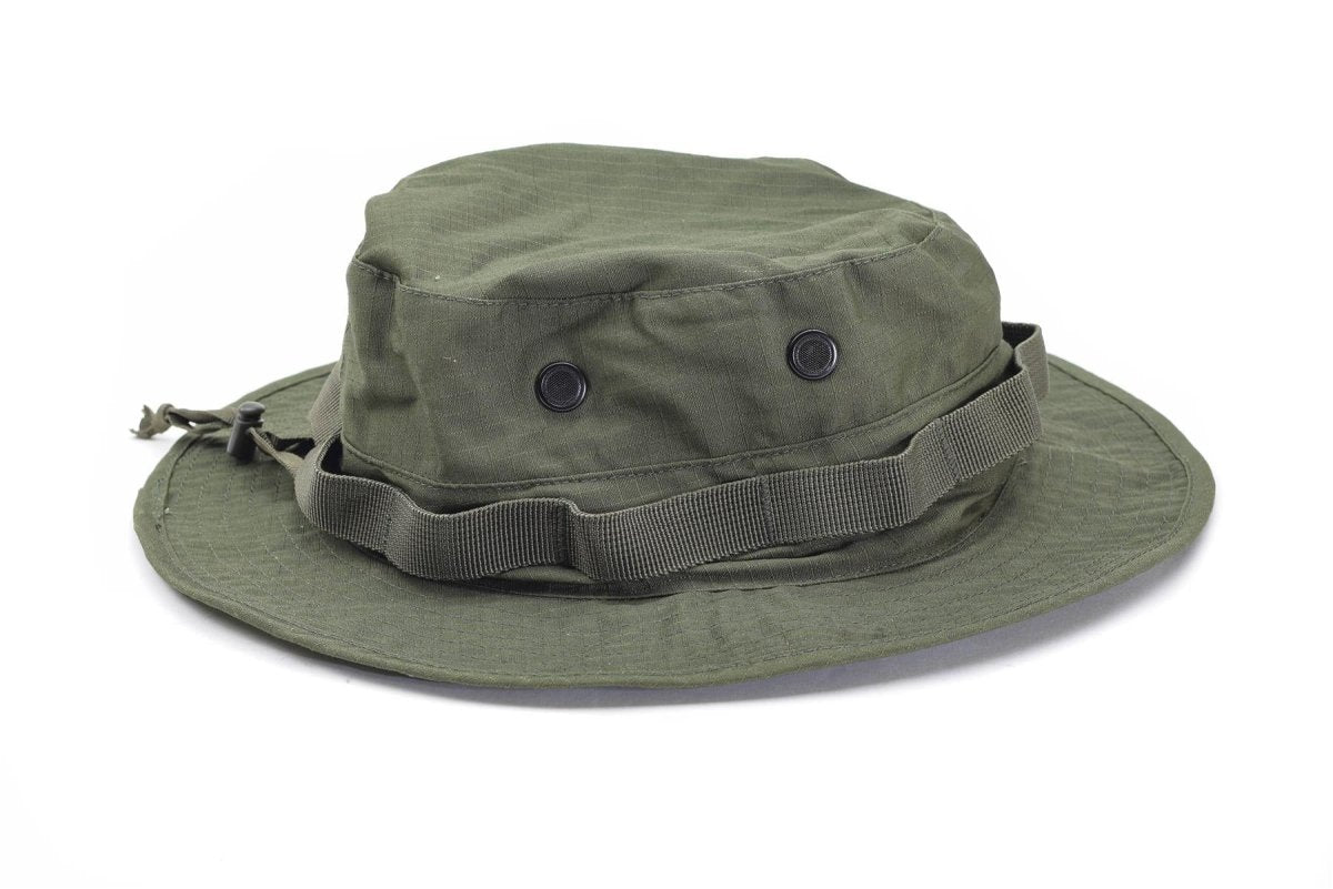 Mil-Tec Brand Military Style Ripstop Olive Boonie Hat Lightweight Camping Cap