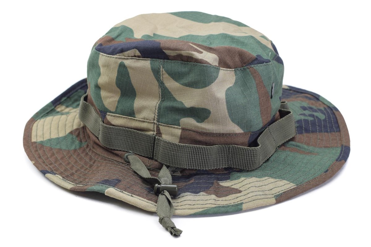 Mil-Tec Brand Military Style Woodland Lightweight Boonie Hat Ripstop Army Cap