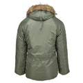 Mil-tec varumärke amerikansk militär stil flygare parka n3b faux päls huva oliv ny